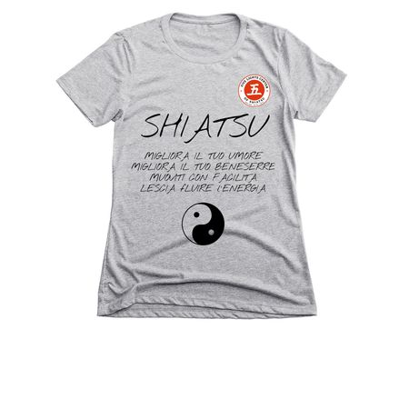 Shiatsu Awareness Light, a Dark Heather Grey Women's Slim Fit Tee