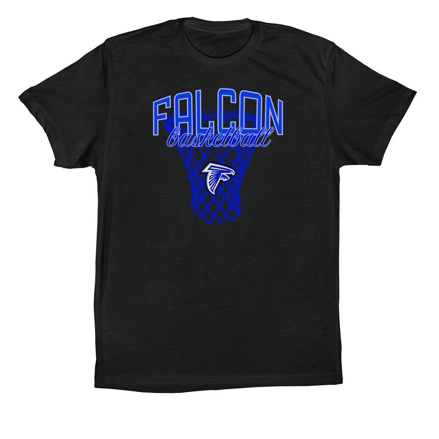 Falcon Basketball, a Vintage Black Premium Cotton Tee