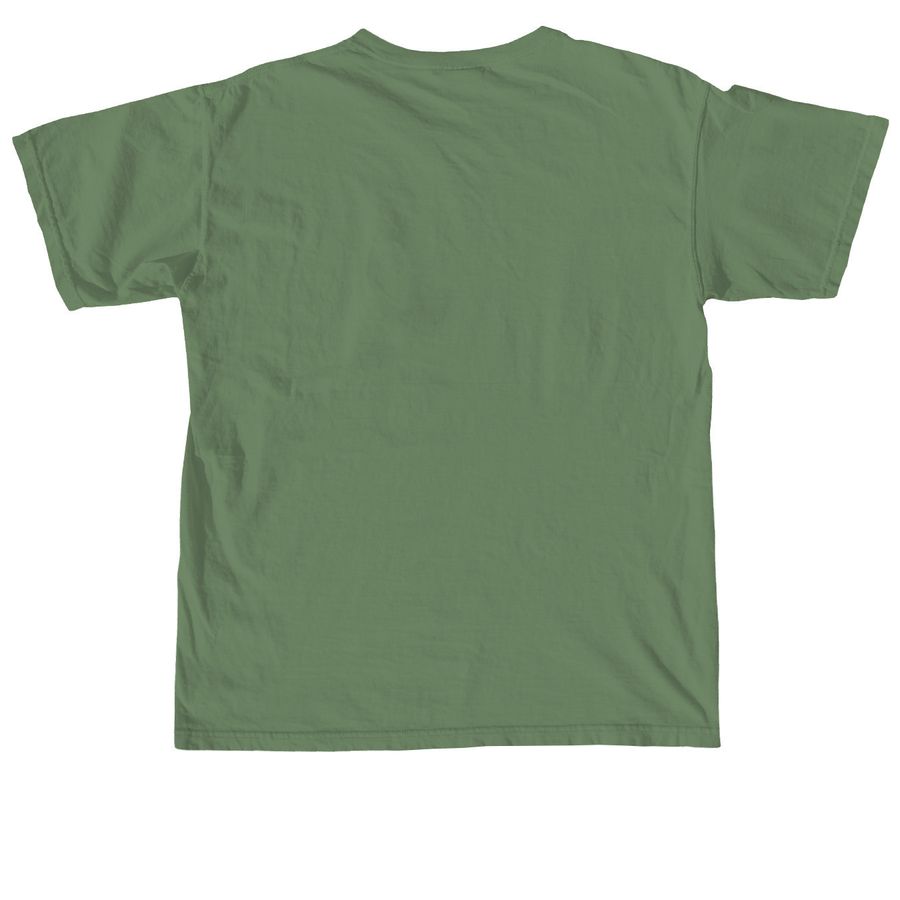 Fire Poppies, a Hemp Comfort Colors Unisex Tee (back-view)