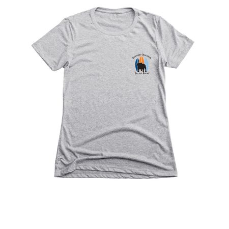 Classic So Cal Bulldog Rescue&nbsp;, a Dark Heather Grey Women's Slim Fit Tee
