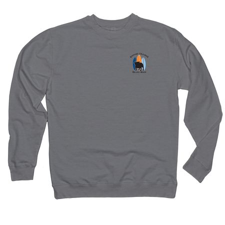 Classic So Cal Bulldog Rescue&nbsp;, a Gunmetal Heather Midweight Crewneck Sweatshirt