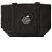 tote, a Black/Black Large Two-Tone Canvas Tote Bag
