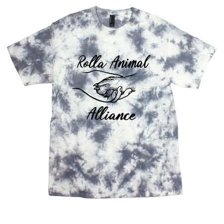 Rolla Animal Alliance, a Grey Crystal Tie Dye Tee
