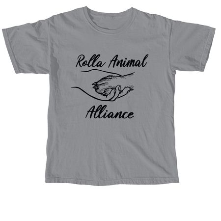 Rolla Animal Alliance, a Granite Comfort Colors Unisex Tee