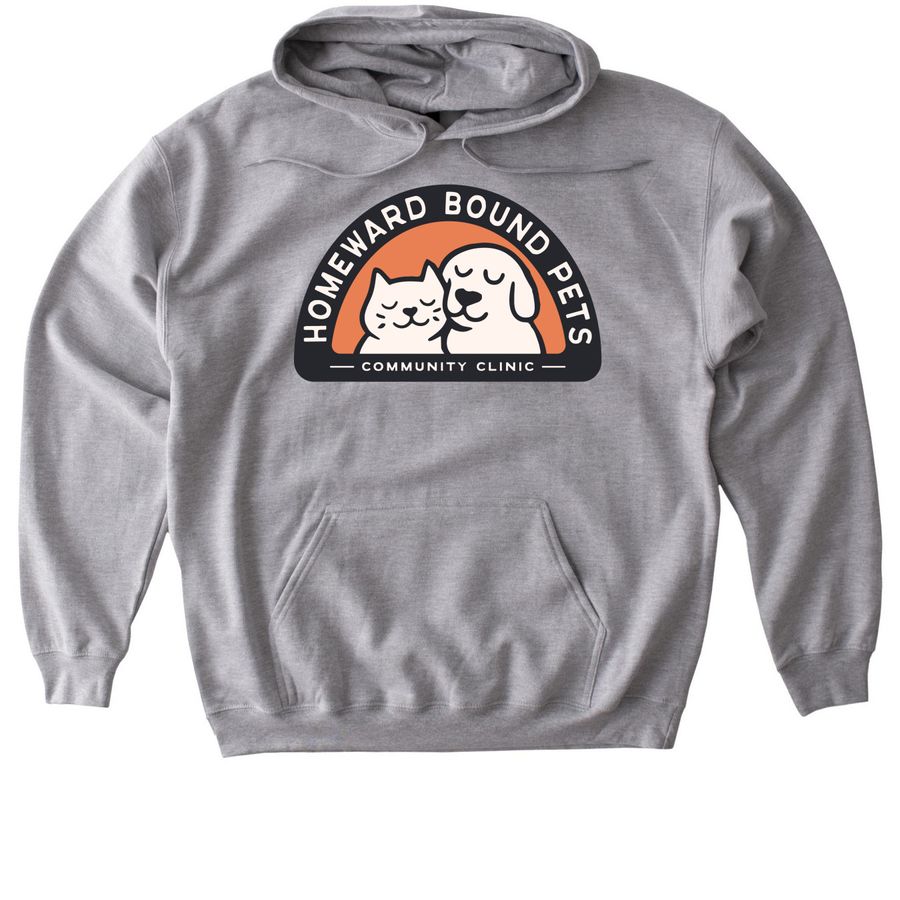 HBPets Community Clinic Sweatshirt, a Sport Grey Gildan Softstyle Pullover Hoodie