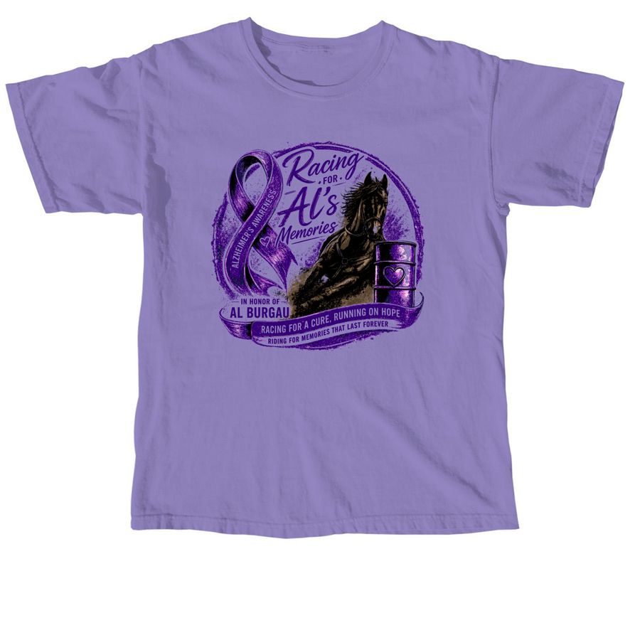 Racing for Al?s Memories&nbsp;, a Violet Comfort Colors Unisex Tee