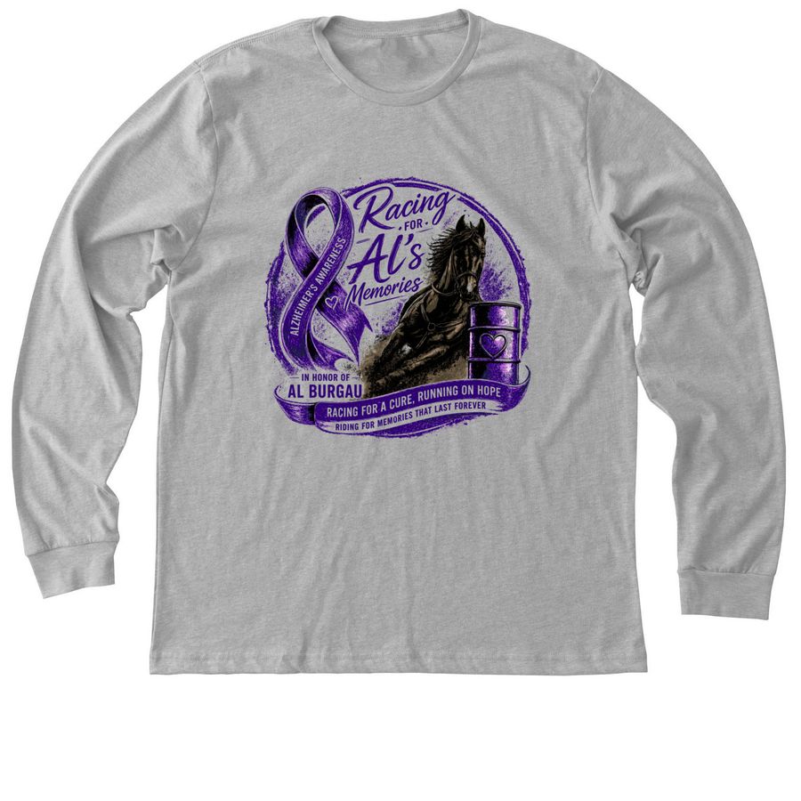Racing for Al?s Memories&nbsp;, a Athletic Heather Premium Long Sleeve Tee