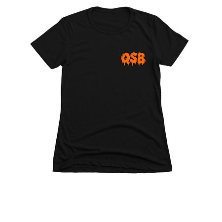 QSB Trail & Treat, a Black Women's Slim Fit Tee