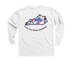 Classic White Collection, a White Youth Long Sleeve Tee (back-view)