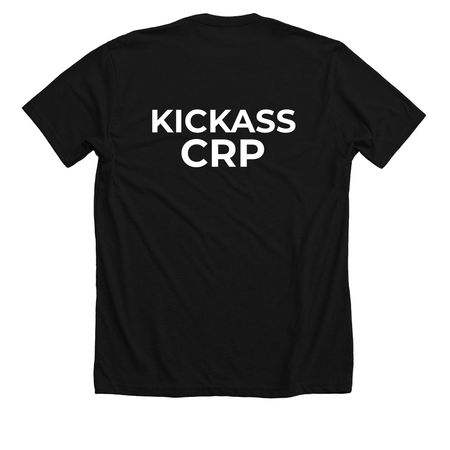 KICKASS CRP T-Shirt, a Solid Black Blend Premium Unisex Tee