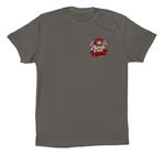 Safety 3rd, a Asphalt Premium Cotton Tee (back-view)