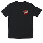 Safety 3rd, a Black Softstyle Cotton Tee (back-view)