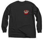 Safety 3rd, a Black Classic Long Sleeve Tee (back-view)