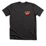 Safety 3rd, a Dark Grey Heather Premium Unisex Tee (back-view)