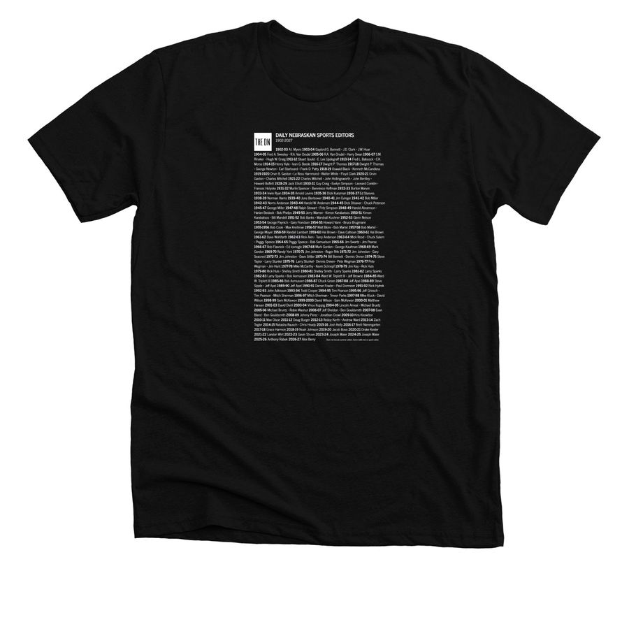 DN sports editors 1902 to 2027, a Solid Black Blend Premium Unisex Tee