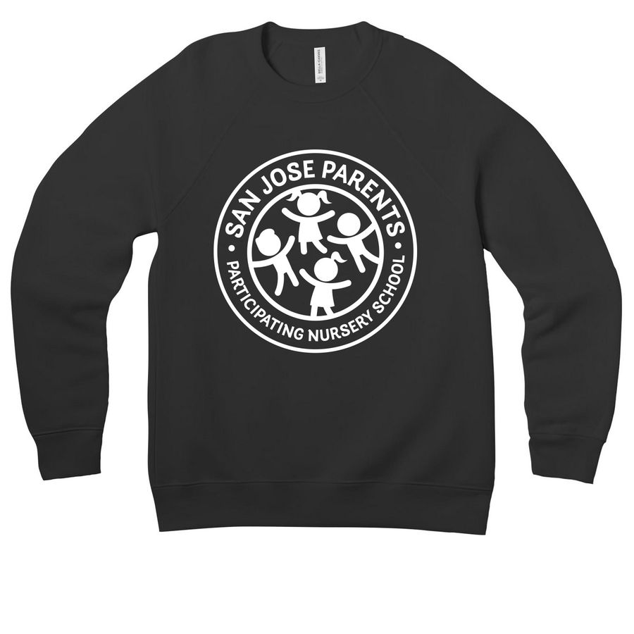 Crewneck Sweatshirt, a Black Premium Raglan Crewneck Sweatshirt