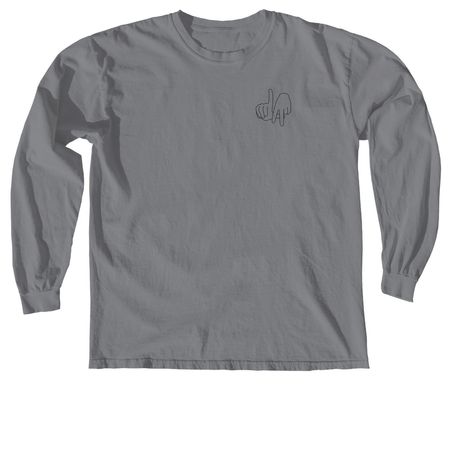 care work makes the world work - LA, a Granite Comfort Colors Long Sleeve Tee
