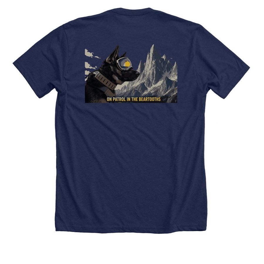 K9 Grizz: On Patrol in the Beartooths, a Solid Navy Blend Premium Unisex Tee