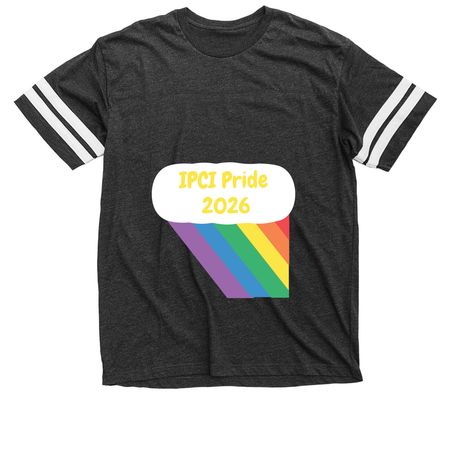 2026 IPCI Pride Shirt Campaign, a Vintage Smoke / White Football Jersey Tee