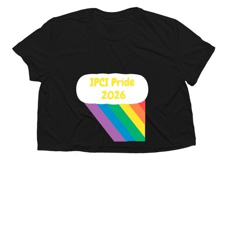 2026 IPCI Pride Shirt Campaign, a Black Women?s Flowy Cropped Tee