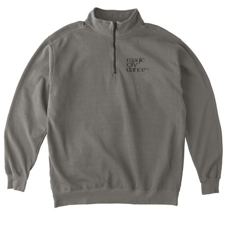 Competitive Comp SZN 3 (blk), a Grey Comfort Colors Quarter Zip Pullover