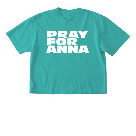 Pray for Anna - Women's Boxy Shirt, a Chalky Mint Comfort Colors Boxy Tee