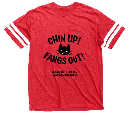 Chin Up!, a Vintage Red / White Football Jersey Tee