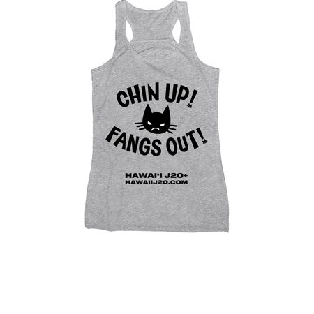 Chin Up!, a Athletic Heather Women's Racerback