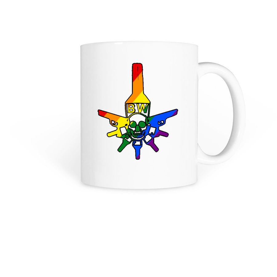 Pride Logo Mug, a White Coffee Mug