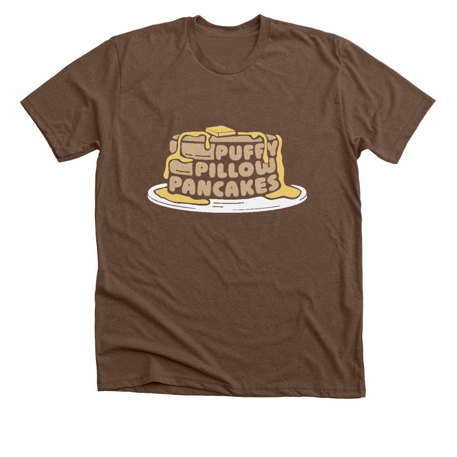 Puffy Pillow Pancakes, a Heather Brown Premium Unisex Tee