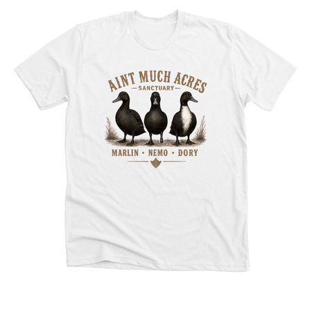 Just Keep Swimming, a Solid White Blend Premium Unisex Tee