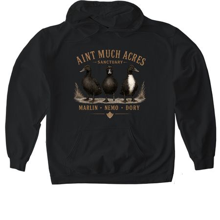 Just Keep Swimming, a Black Gildan Softstyle Pullover Hoodie