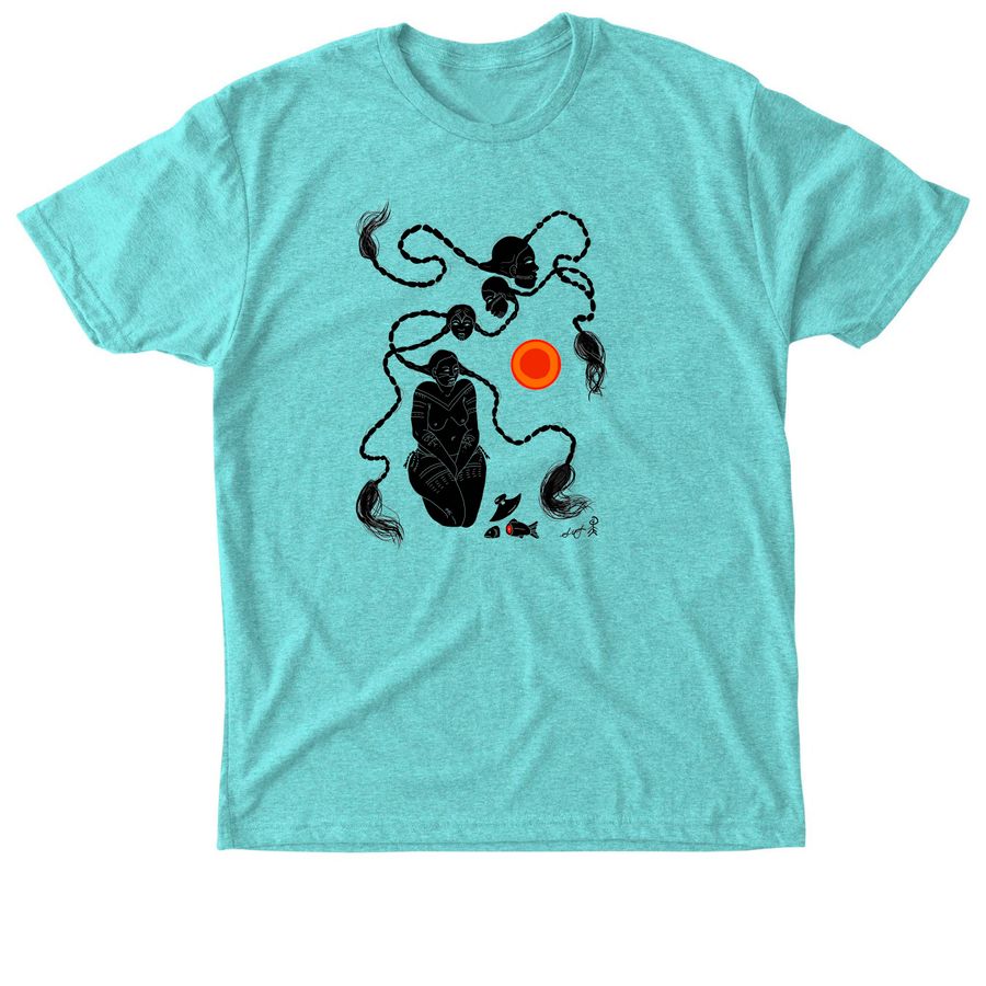 Our time with the sun, a Tahiti Blue Triblend Unisex Tee