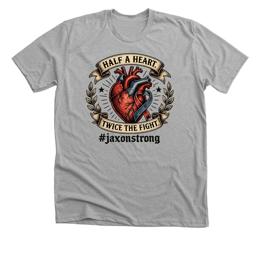 HLHS Fight, a Athletic Heather Premium Unisex Tee