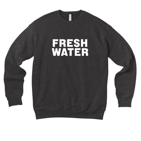 Freshwater!, a Dark Grey Heather Premium Drop Shoulder Sweatshirt