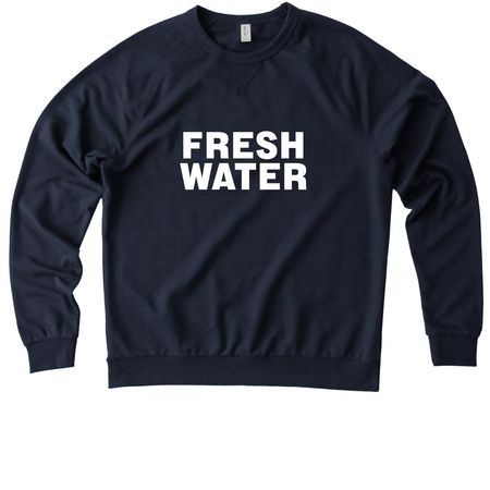 Freshwater!, a Night Sky Navy Allmade Organic French Terry Crewneck Sweatshirt