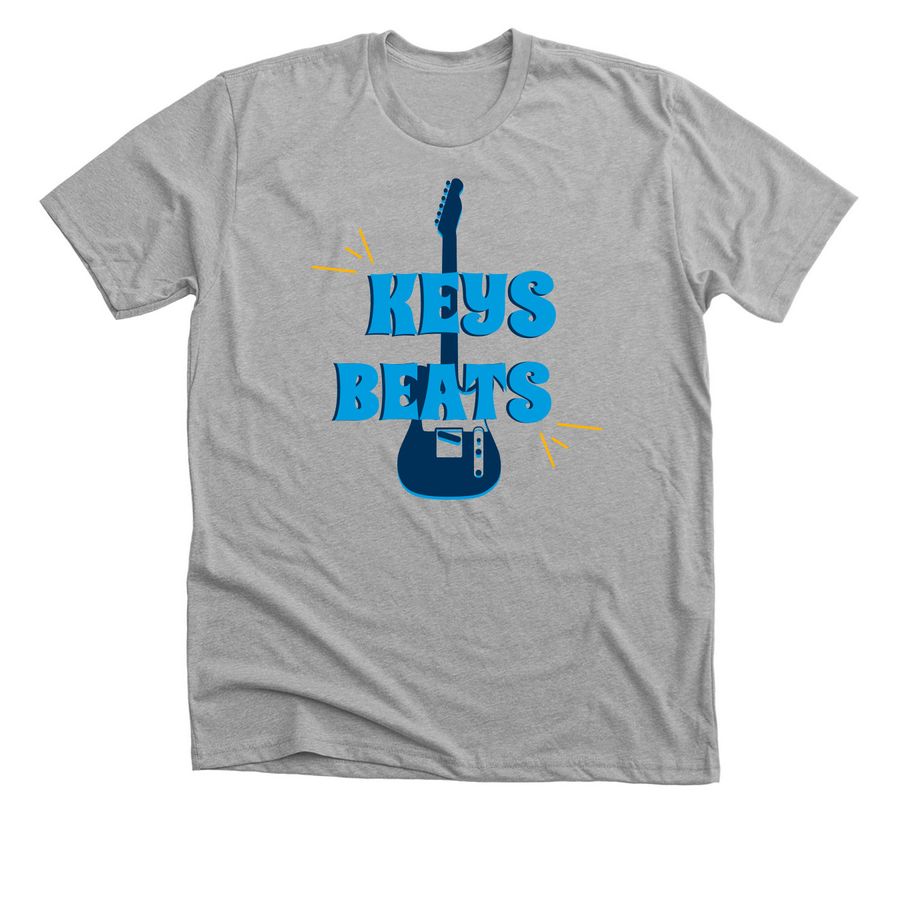 Keys Beats Concert Tee, a Athletic Heather Premium Unisex Tee