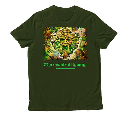 Mycorrhizal Byways, a Herb Green Allmade Organic Cotton Unisex Tee