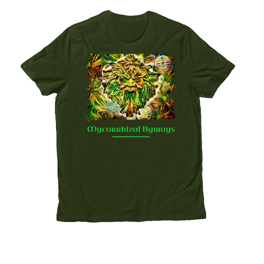 Mycorrhizal Byways, a Herb Green Allmade Organic Cotton Unisex Tee