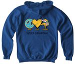 SC-Autism Awareness, a Royal Softstyle Youth Pullover Hoodie (back-view)