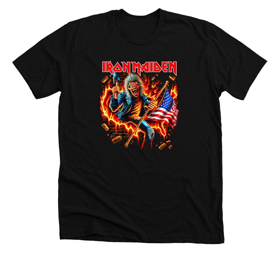 Iron Maiden Run For Your Lives World Tour 202, a Solid Black Blend Premium Unisex Tee