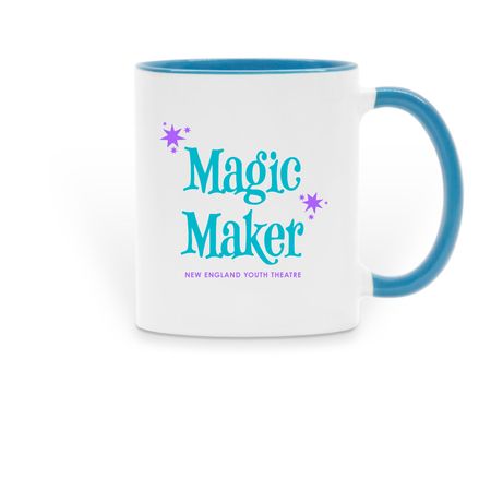 Magic Maker Mug, a Light Blue Two-Tone Ceramic Mug