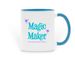 Magic Maker Mug, a Light Blue Two-Tone Ceramic Mug