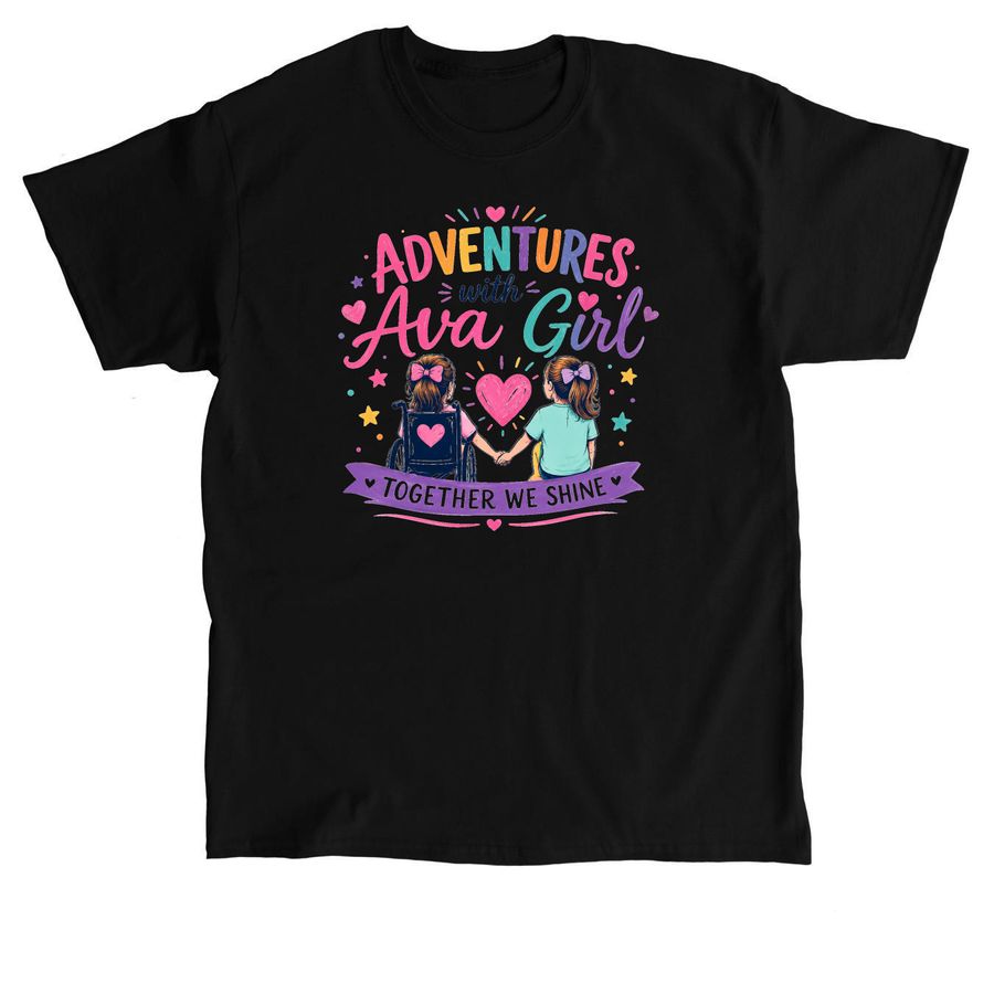 Adventures With Ava Girl, a Black Classic Unisex Tee