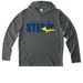 LSSU STEP UP UV Performance Hoodie, a Dark Smoke Grey UV Performance Long Sleeve Hoodie