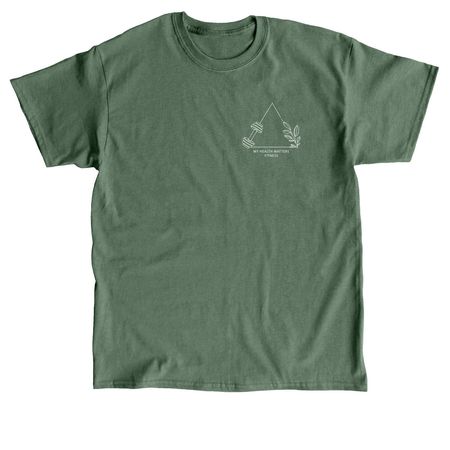 My Health Matters Light Logo, a Military Green Classic Unisex Tee