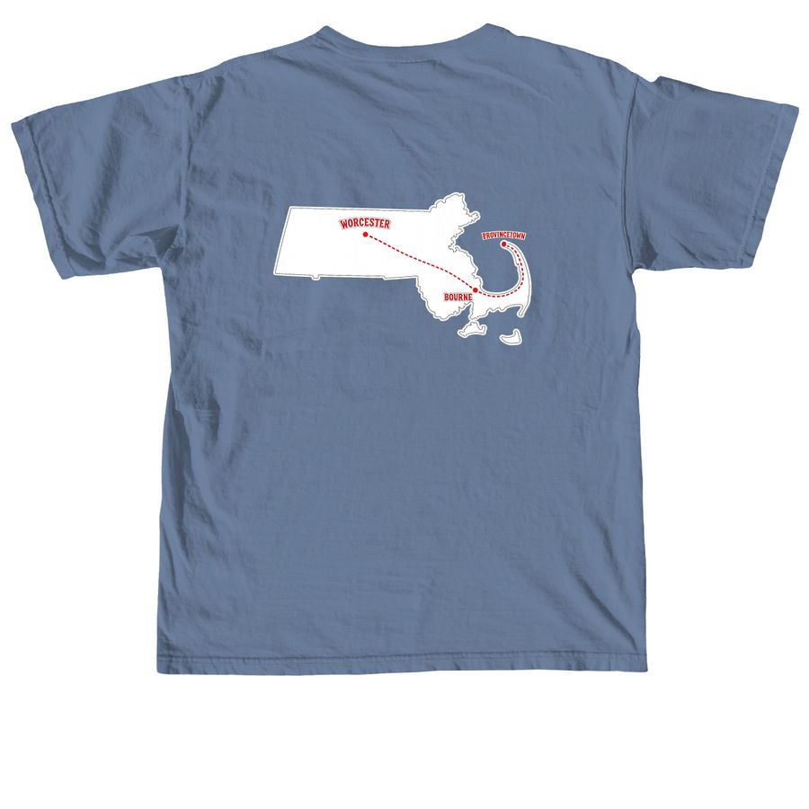 Team Donahue 2026 PMC Fundraiser&nbsp;, a Blue Jean Comfort Colors Unisex Tee (back-view)