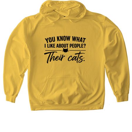 You know what I like about people? &nbsp;Their cat, a Daisy Softstyle Pullover Hoodie