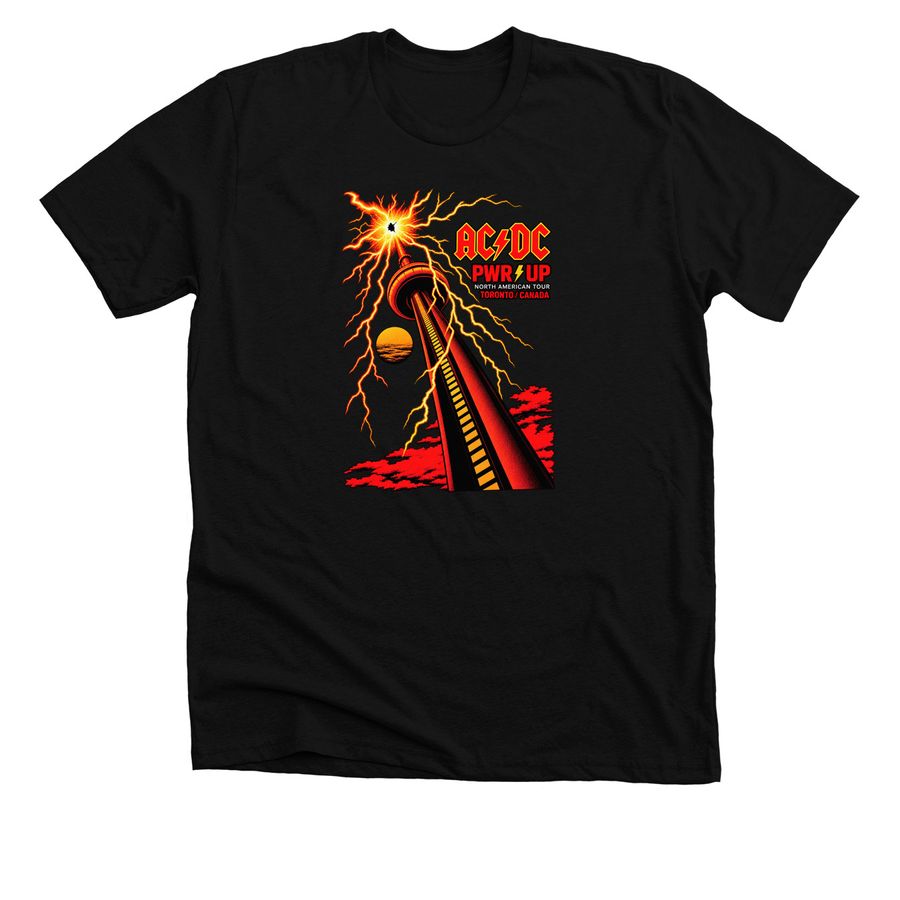 ACDC Toronto Canada 2026 PWR Up Tour-Rogers S, a Solid Black Blend Premium Unisex Tee