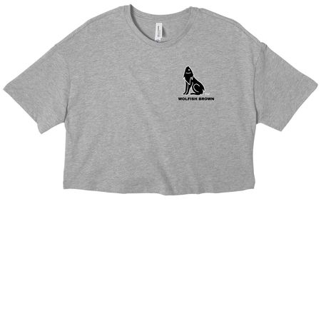 BLOOM, a Athletic Heather Women?s Cropped Cotton Tee